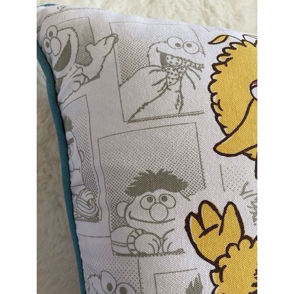 Sesame Street Square Decorative Pillow Big Bird Elmo Cookie Monster Ernie Bert - Picture 11 of 16